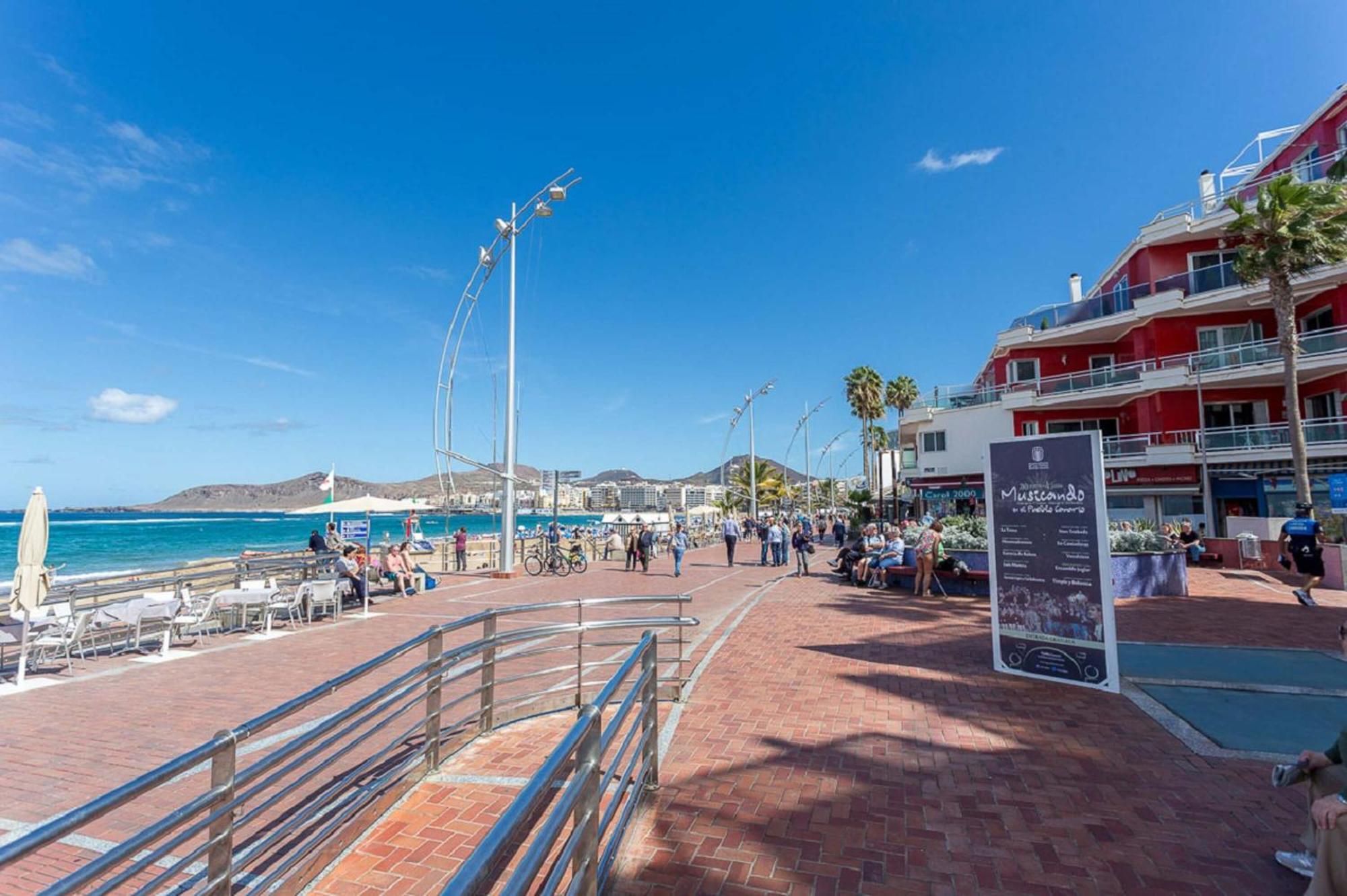 Estudio Con Balcon Playa Las Canteras Las Palmas de Gran Canaria Esterno foto